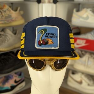 Ford Power Vintage Cobra Trucker Hat (OS)